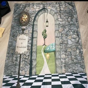 Alice in Wonderland themed wall hanging